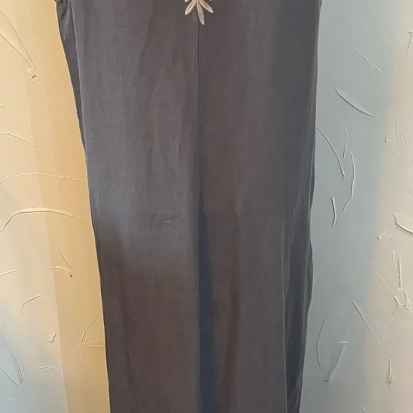 Johnny Was Khemi Embroidered Linen Tank Dress SZ M - Picture 6 of 16
